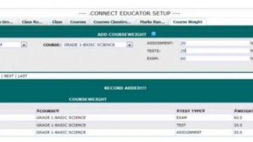 .Connect Educator:How to setup Course Weight