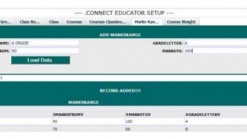 .Connect Educator:How to setup Marks Range